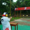 79 Tahun Bhayangkara, Gubernur Helmi Hasan Ikuti Eksebisi Menembak Eksekutif di Polda Bengkulu